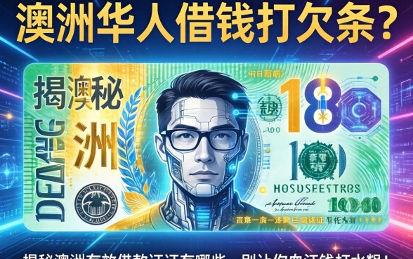 澳洲华人借钱不打欠条?揭秘澳洲有效借款凭证有哪些,别让你的血汗钱打水漂!