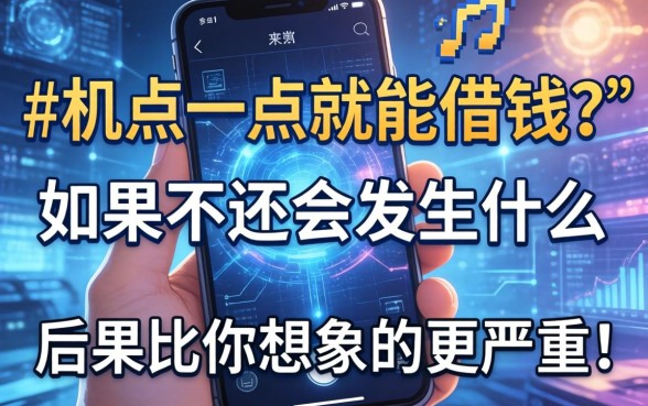 手机点一点就能借钱？如果不还会发生什么？后果比你想象的更严重！