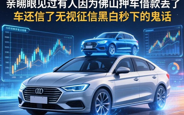 我亲眼见过有人因为佛山押车借款丢了车，还信了无视征信黑白秒下的鬼话