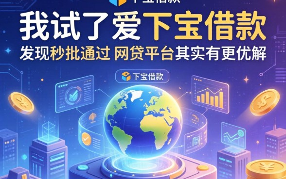 我试了爱下宝借款，发现秒批通过的网贷平台其实有更优解