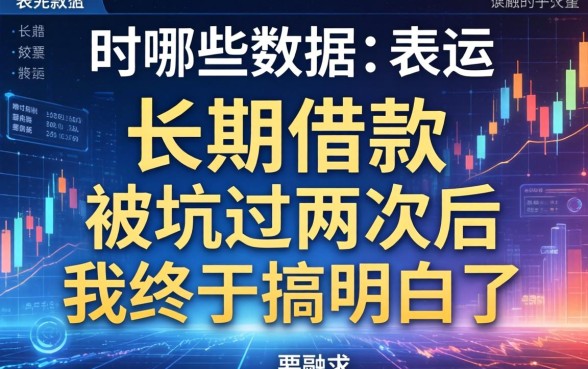 用哪些数据表述长期借款？被坑过两次后我终于搞明白了