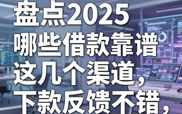 盘点2025哪些借款靠谱，这几个渠道下款反馈不错