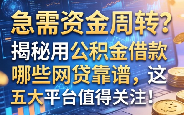急需资金周转？揭秘用公积金借款哪些网贷靠谱，这五大平台值得关注！