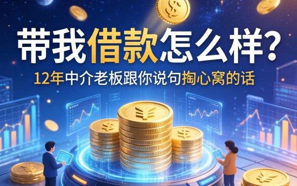 带我借款怎么样？12年中介老板跟你说句掏心窝的话