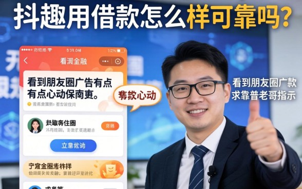 抖趣用借款怎么样可靠吗？看到朋友圈广告有点心动，求靠谱老哥指点