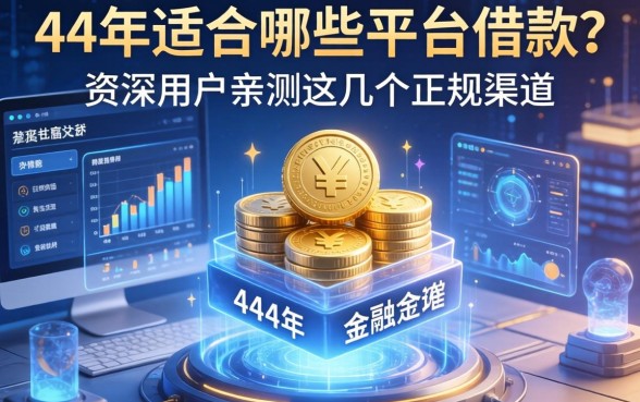 44岁适合哪些平台借款?资深用户亲测这几个正规渠道