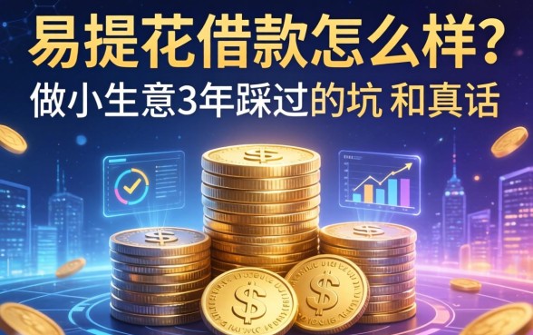 易提花借款怎么样?做小生意3年踩过的坑和真话