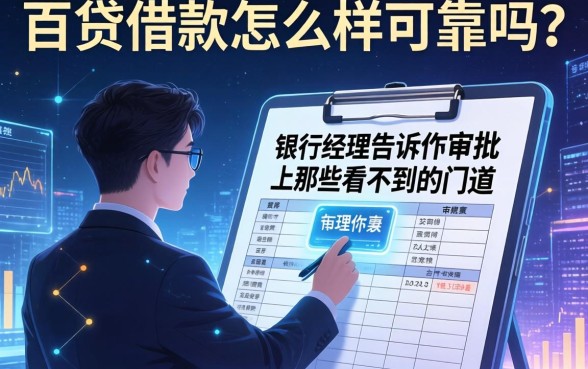 百贷借款怎么样可靠吗?银行经理告诉你审批表上那些看不到的门道