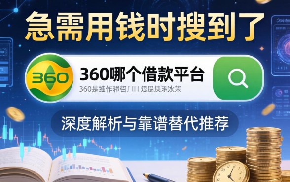 急需用钱时搜到了360？360是哪个借款平台的？深度解析与靠谱替代推荐