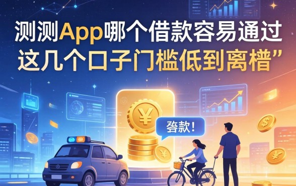 实测app哪个借款容易通过，这几个口子门槛低到离谱