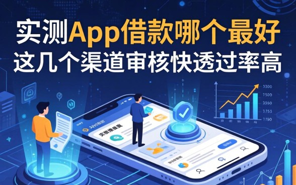 实测app借款哪个最好，这几个渠道审核快通过率高