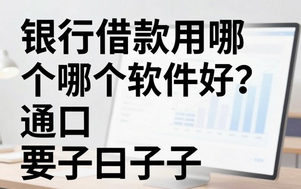 银行借款用哪个软件好？盘点目前通过率较高的几款口子