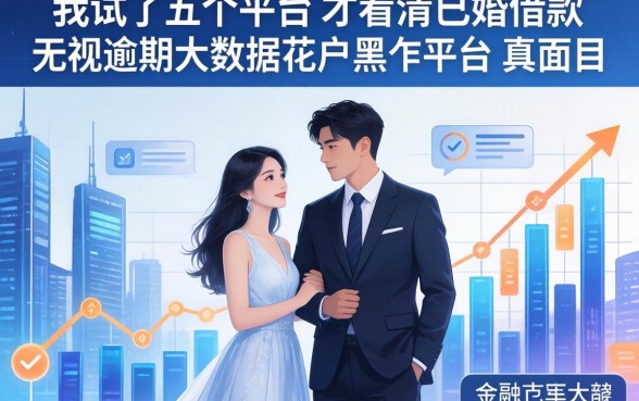 我试了五个平台,才看清已婚借款和无视逾期大数据花户黑户平台的真面目