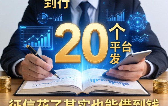 我翻了20个平台发现，征信花了其实也能借到钱