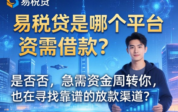 易税贷是哪个平台的借款？急需资金周转的你，是否也在寻找靠谱的放款渠道？