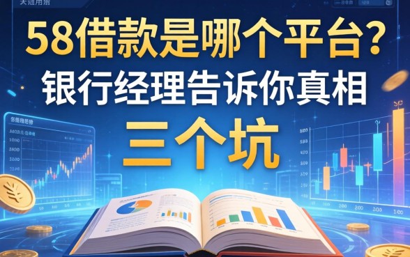 58借款是哪个平台的？银行经理告诉你真相和三个坑
