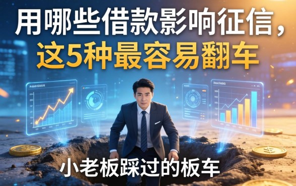 小老板踩过的坑：用哪些借款影响征信，这5种最容易翻车