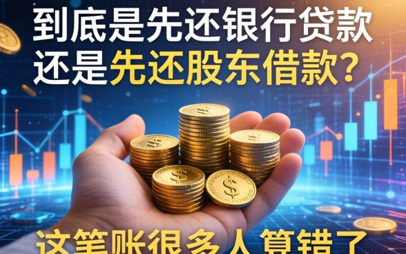 手里资金有限，到底是先还银行贷款还是先还股东借款？这笔账很多人算错了