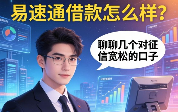 易速通借款怎么样?聊聊几个对征信宽松的口子