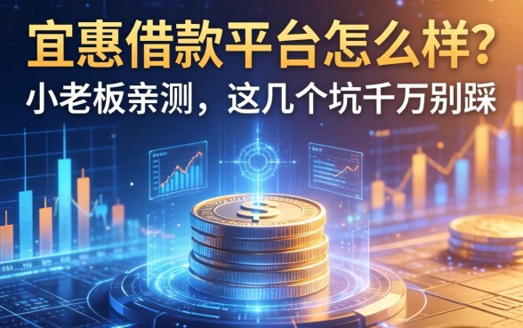 宜惠借款平台怎么样？小老板亲测，这几个坑千万别踩