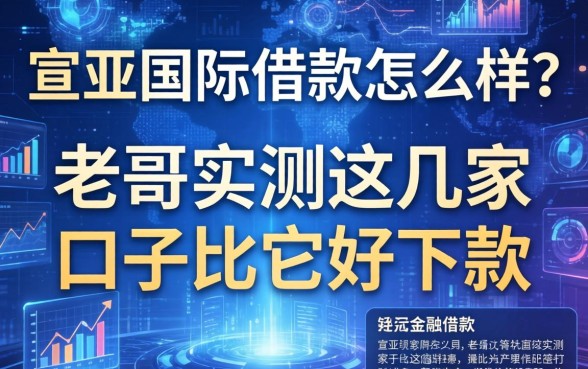 宣亚国际借款怎么样？老哥实测这几家口子比它好下款