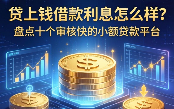 贷上钱借款利息怎么样？盘点十个审核快的小额贷款平台
