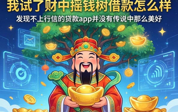 我试了财神摇钱树借款怎么样,发现不上征信的贷款app并没有传说中那么美好