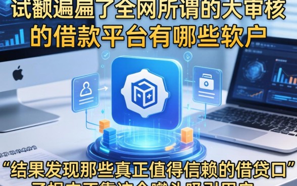 我翻遍了全网所谓的不审核的借款平台有哪些软件,结果发现那些真正值得信赖的借贷口子根本不靠这个噱头吸引用户