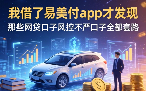 我借了易美付app才发现，那些网贷口子风控不严的口子全是套路
