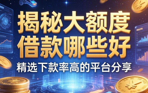 揭秘大额度借款哪些好,精选下款率高的平台分享
