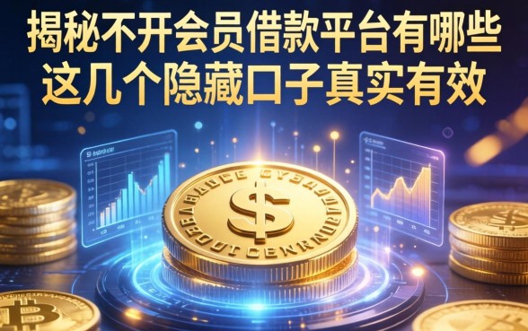揭秘不开会员借款平台有哪些,这几个隐藏口子真实有效