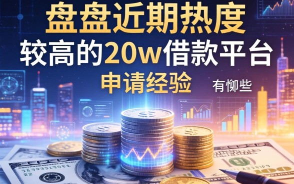 盘点近期热度较高的20w的借款平台有哪些，附申请经验