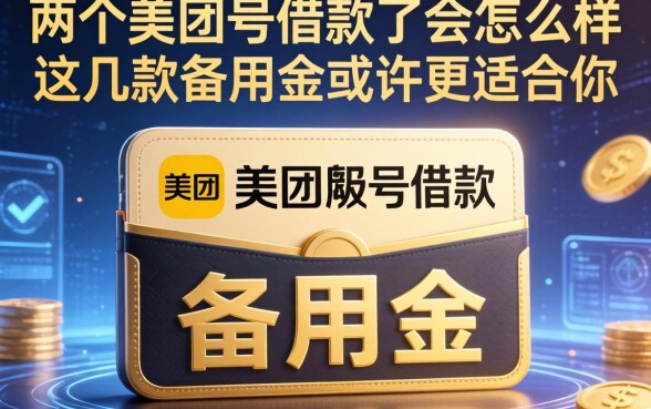 用两个美团号借款了会怎么样?这几款备用金或许更适合你