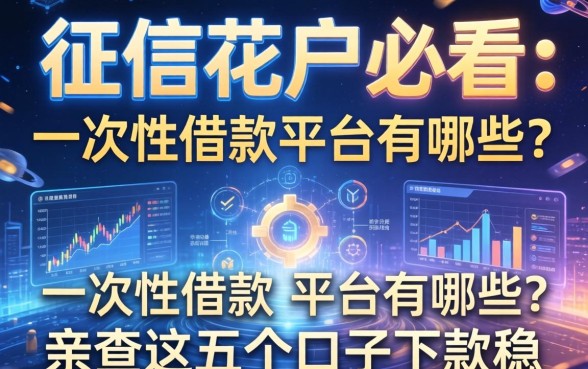 征信花户必看：一次性借款的平台有哪些？亲测这五个口子下款稳