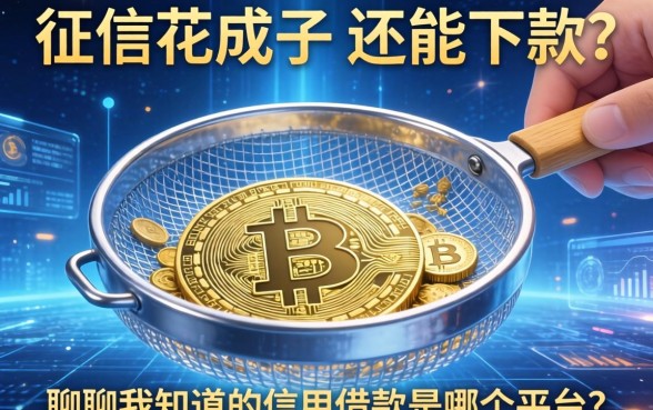 征信花成筛子还能下款？聊聊我知道的信用借款是哪个平台的
