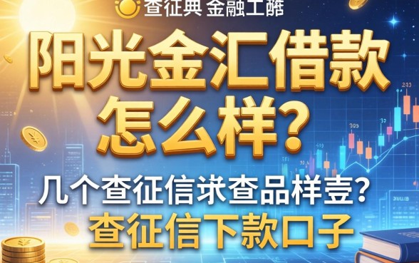 阳光金汇借款怎么样?分享几个不查征信的下款口子