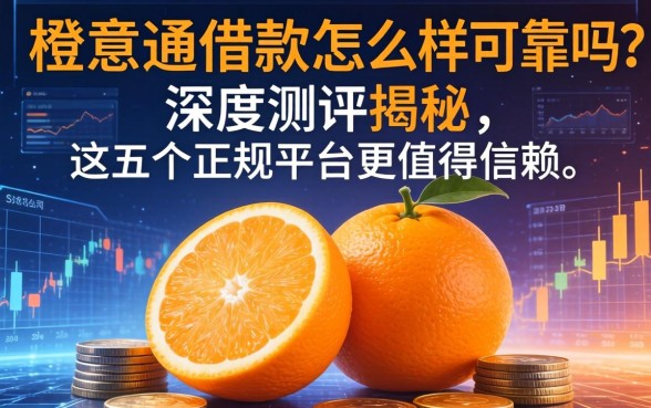橙意通借款怎么样可靠吗?深度测评揭秘,这五个正规平台更值得信赖
