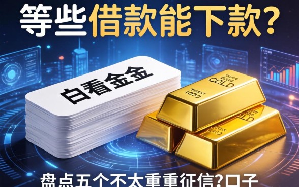 白条金条还有哪些借款能下款?盘点五个不太看重征信的口子