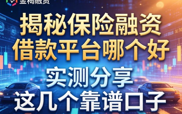 揭秘保险融资借款平台哪个好:实测分享这几个靠谱口子