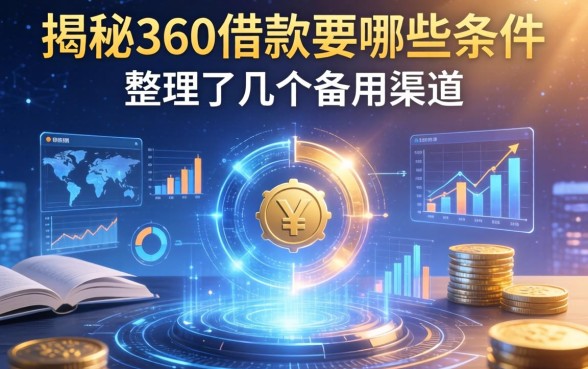 揭秘360借款要哪些条件，整理了几个备用渠道