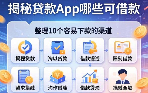 揭秘贷款app哪些可借款：整理了10个容易下款的渠道