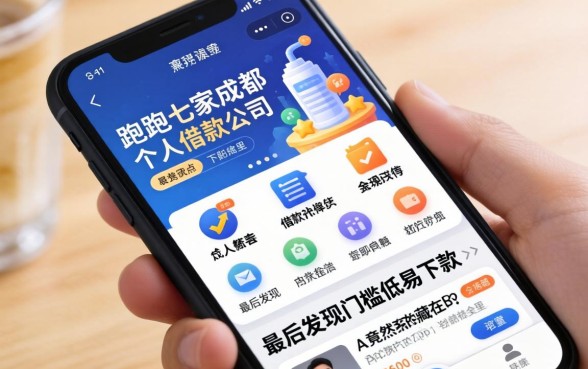 我跑了七家成都个人借款公司，最后发现门槛低易下款的app竟然藏在手机里