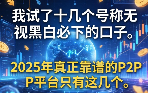 我试了十几个号称无视黑白必下的口子,发现2025年真正靠谱的P2P平台只有这几个