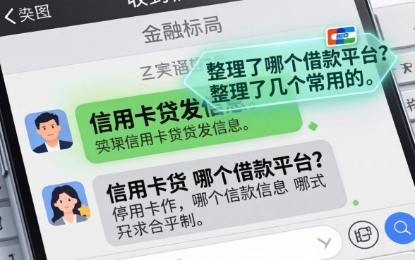 收到短信显示信用卡贷发信息是哪个借款平台?整理了几个常用的
