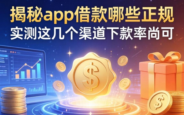 揭秘app借款哪些正规，实测这几个渠道下款率尚可