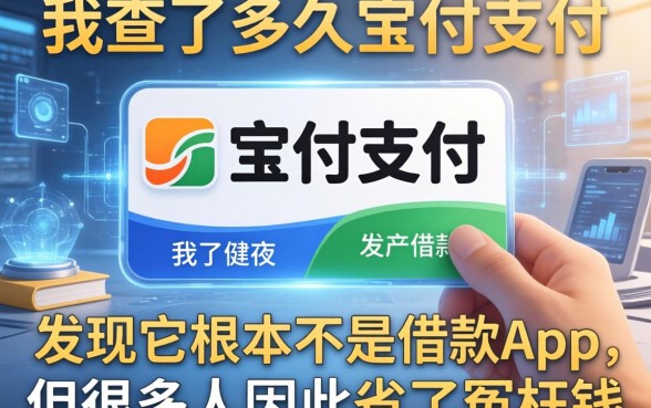 我查了半天宝付支付，发现它根本不是借款app，但很多人因此省了冤枉钱