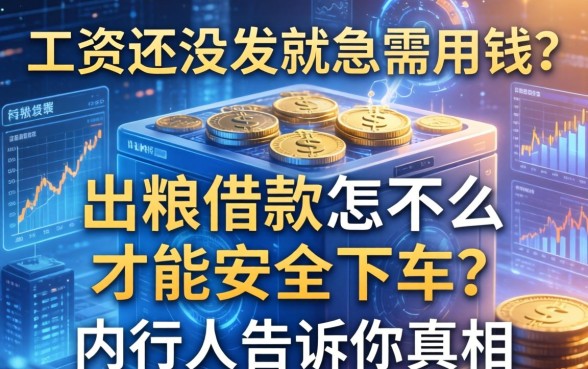 工资还没发就急需用钱？出粮借款怎么样才能安全下车？内行人告诉你真相
