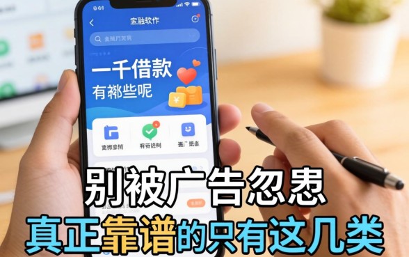 一千借款的软件有哪些呢？别被广告忽悠，真正靠谱的只有这几类