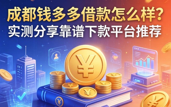 成都钱多多借款怎么样？实测分享靠谱下款平台推荐