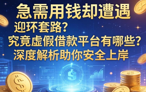 急需用钱却遭遇连环套路？究竟虚假借款平台有哪些？深度解析助你安全上岸